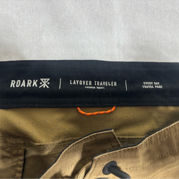 Men’s Roark Layover Traveler Pants Military Green Draw String Size 30 NWT - Picture 13 of 15